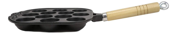 12 Holes Enamel Cast Iron Japanese Takoyaki Octopus Balls Food Baking Grill Pan