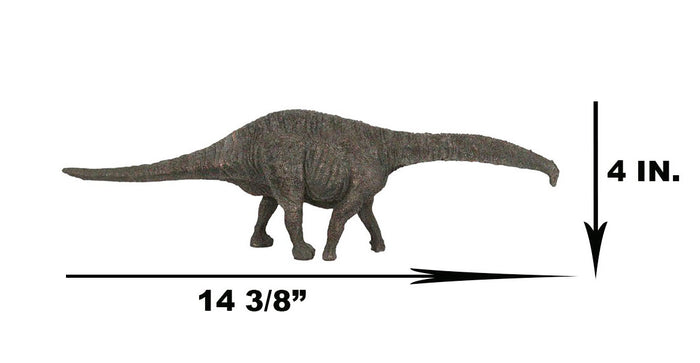 14"L Realistic Jurassic Era Sauropod Dinosaur Gigantic Brontosaurus Figurine