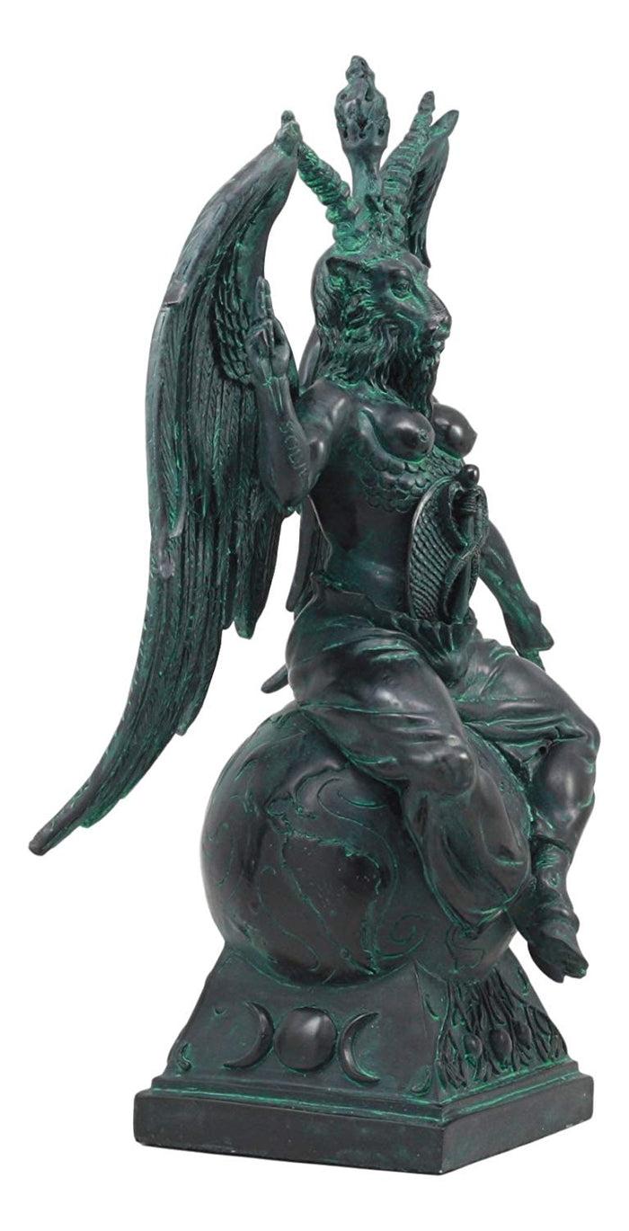 15"H Baphomet Sabbatic Goat Idol Occultic Statue Figurine Maxine Miller