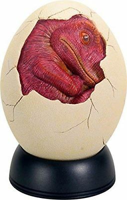 5.25 Inch Red Baby Dinosaur in Cream Colored Egg Hatchling 5.25 Inch Red Baby Dinosaur in Cream Colored Egg Hatchling