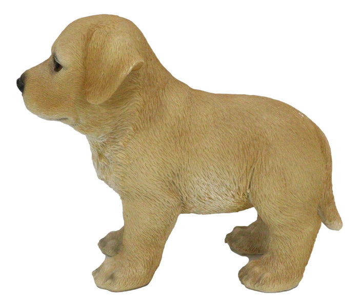 Adorable Labrador Puppy Dog With Begging Glass Eyes Figurine Pet Pal Animal Art