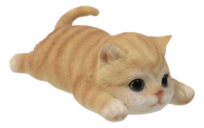 Adorable Resting Feline Orange Tabby Cat Kitten Magnetic Figurine 4.25"L Adorable Resting Feline Orange Tabby Cat Kitten Magnetic Figurine 4.25"L