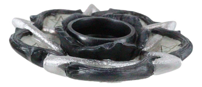 Alchemy Rose Of Otralanus Gothic Pentagram Stars Tea Light Votive Candle Holder