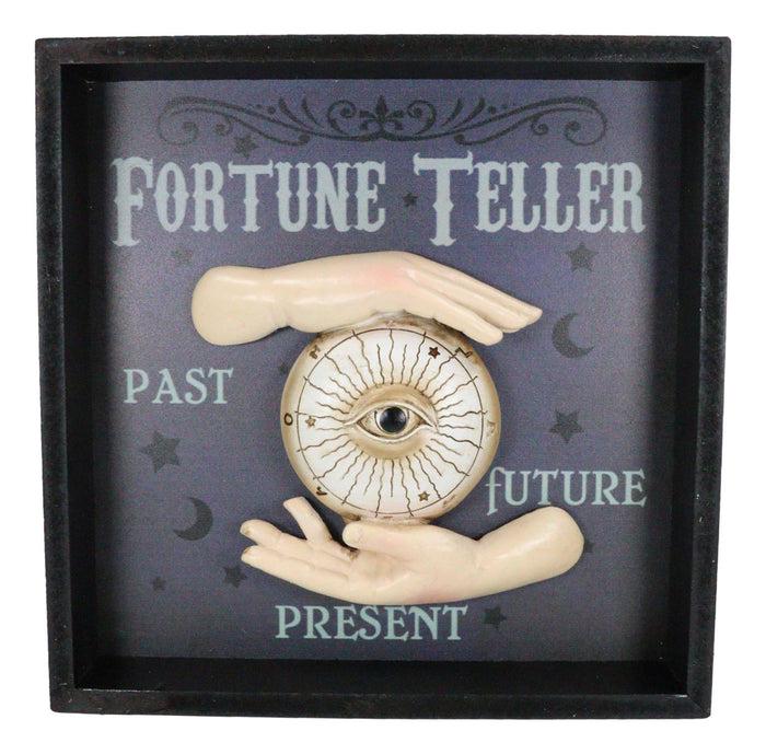 All Seeing Eye Fortune Teller Palms Past Future Present Wall Decor With Frame