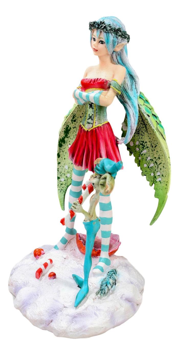 Amy Brown Christmas Fairy And Candy Cane Gremlin Naughty List Collectible Statue