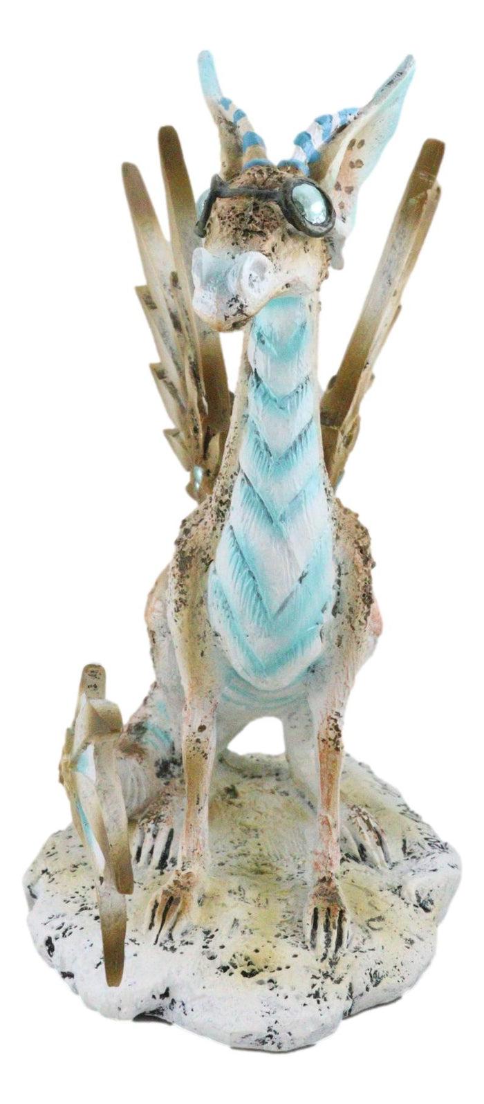 Amy Brown Steampunk Sky Aviator Dragon With Goggles Mechanical Wings Figurine
