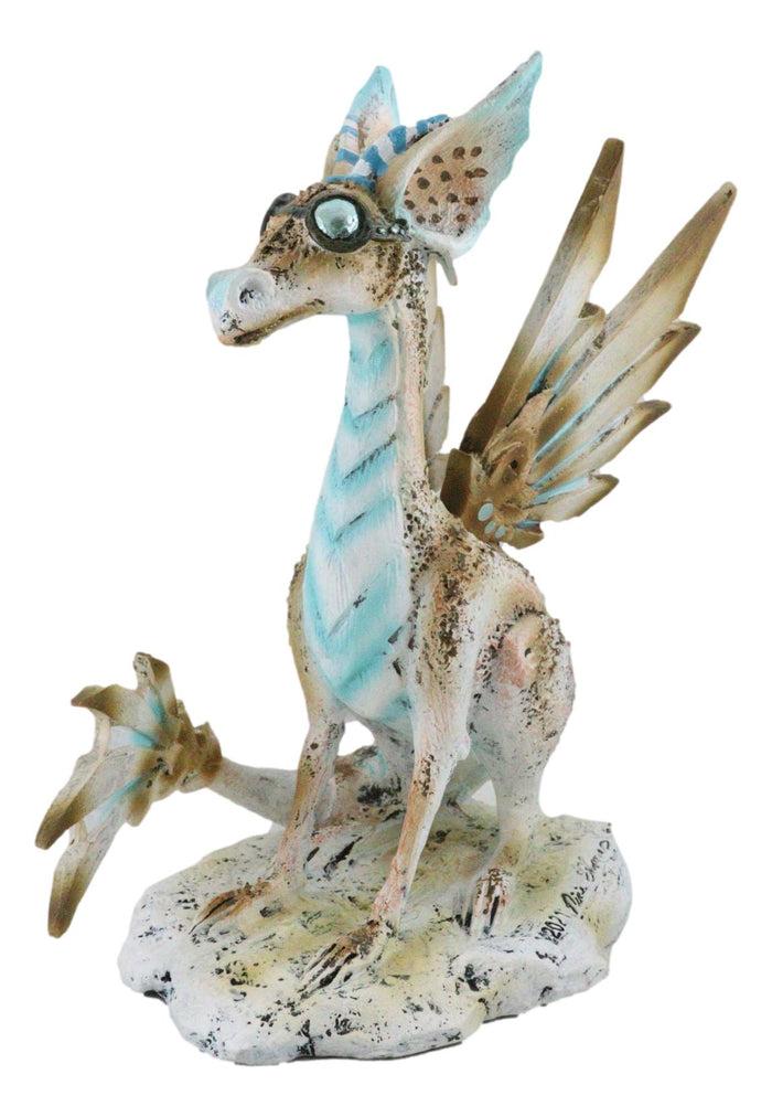 Amy Brown Steampunk Sky Aviator Dragon With Goggles Mechanical Wings Figurine