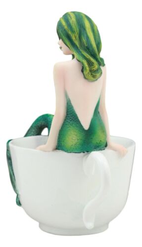 Amy Brown Tea Cup Atlantis Princess Green Emerald Mermaid Statue Mermaid Blend