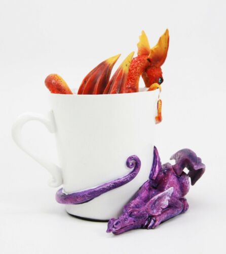 Amy Brown Tea Cup Dragon Twin Hatchlings Day And Night Collector Figurine