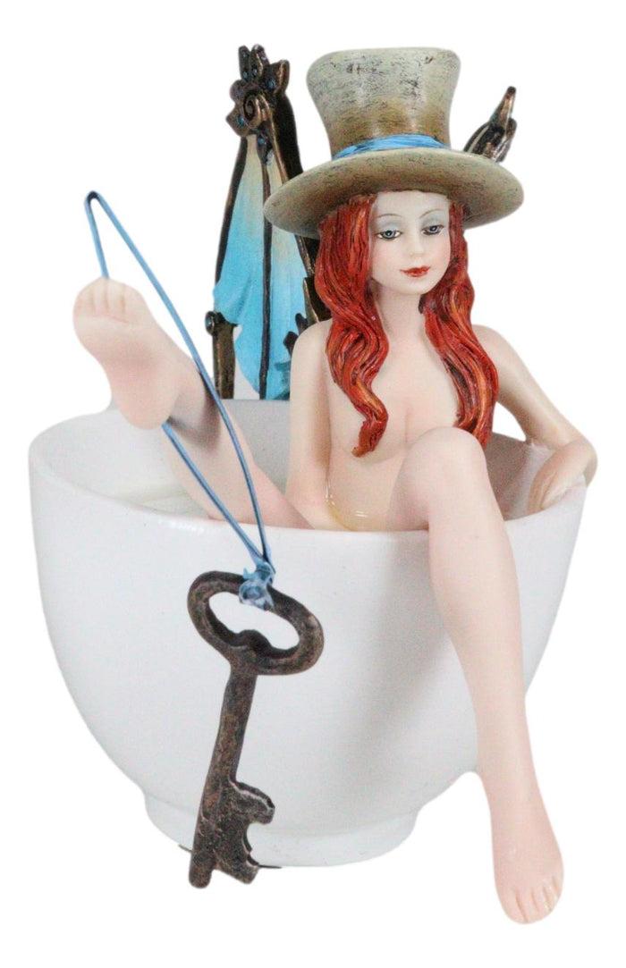 Amy Brown Teacup Steampunk Locksmith Key Bearer Fairy Tea Bath Fae Figurine