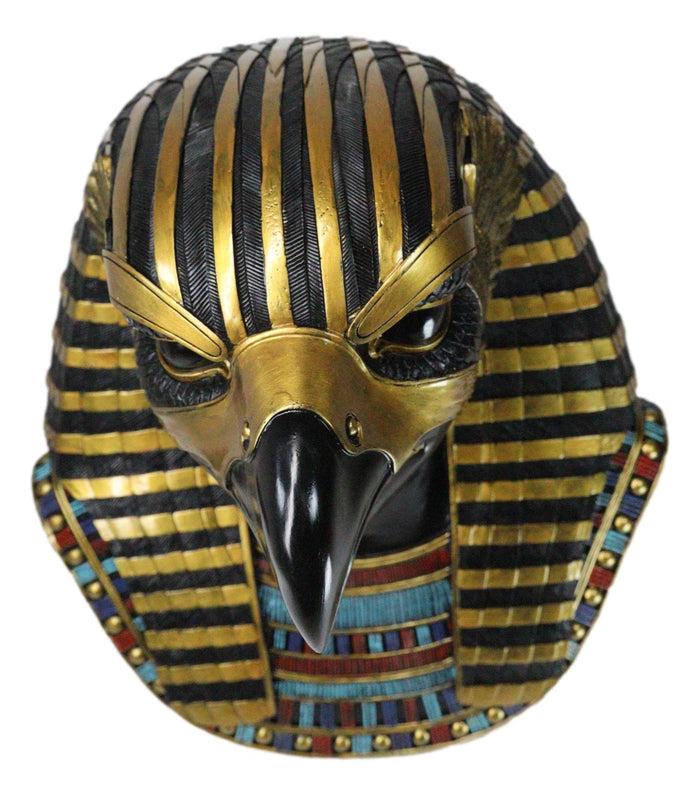 Ancient Egyptian Deity Horus God Of The Sky Bust Wall Plaque Sculpture 12.25"H