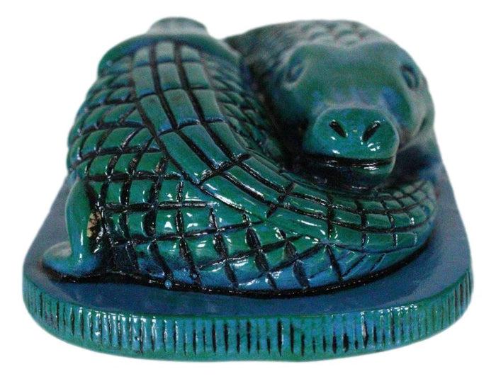 Ancient Egyptian Gods Of The Nile Sobek Crocodiles Token Amulet Symbol Figurine