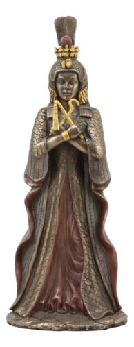 Ancient Egyptian Queen Cleopatra Statue Goddess Isis Decorative Figurine 12"H