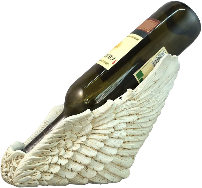 Angelic Flight Heavenly Wings Purity Cherubs Wine Bottle Holder Figurine