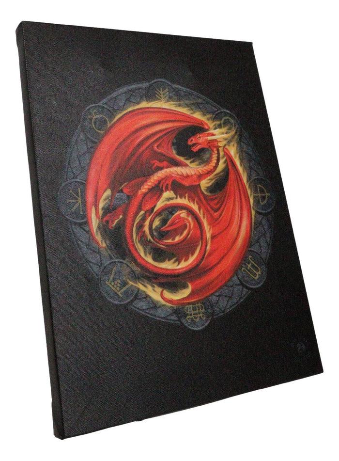 Anne Stokes Beltane Drake Sabbats Wheel Of The Year Dragon Canvas Wall Decor