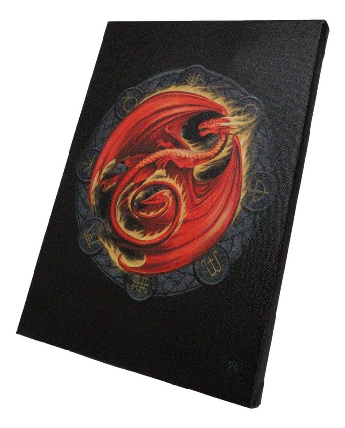 Anne Stokes Beltane Drake Sabbats Wheel Of The Year Dragon Canvas Wall Decor