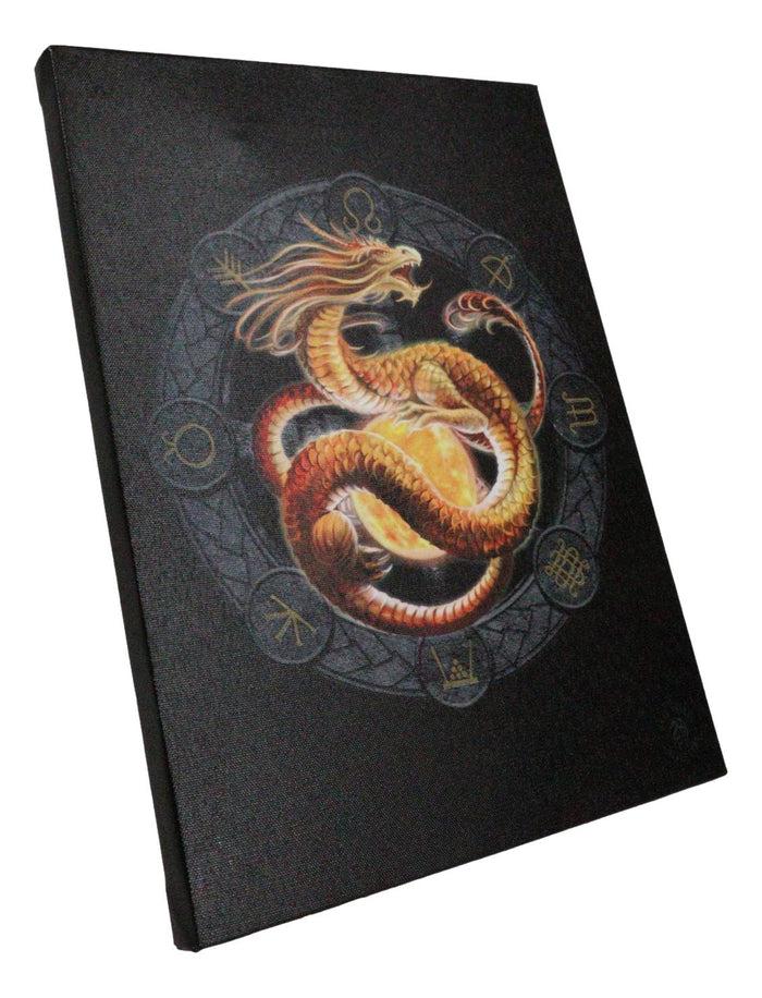 Anne Stokes Litha Drake Sabbats Wheel Of The Year Dragon Canvas Wall Decor
