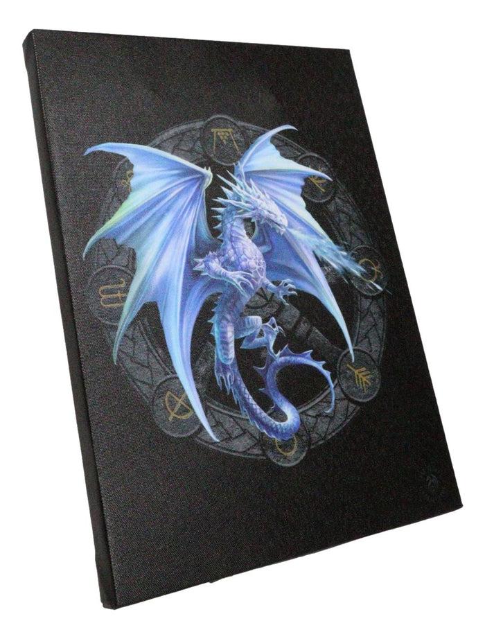 Anne Stokes Yule Drake Sabbats Wheel Of The Year Dragon Canvas Wall Decor