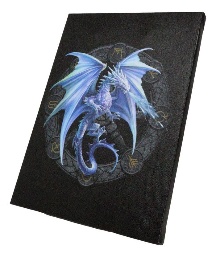 Anne Stokes Yule Drake Sabbats Wheel Of The Year Dragon Canvas Wall Decor