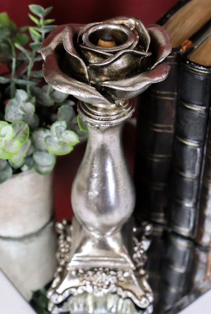 Antiqued Gothic Rococo Baroque Shades Of Alchemy Rose Decorative Candle Holder