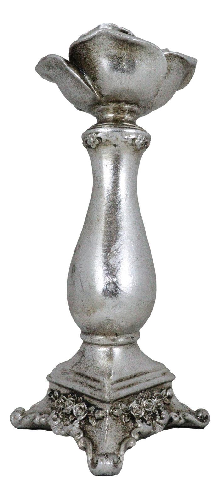 Antiqued Gothic Rococo Baroque Shades Of Alchemy Rose Decorative Candle Holder
