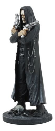 Assassin's Creed Hooded Grim Reaper Skeleton With Dual Beretta Pistols Statue