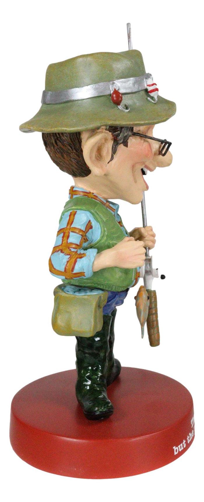 Baby Boomer The Reel Is Old But The Pole's Not Broken Grandpa Fishing Figurine
