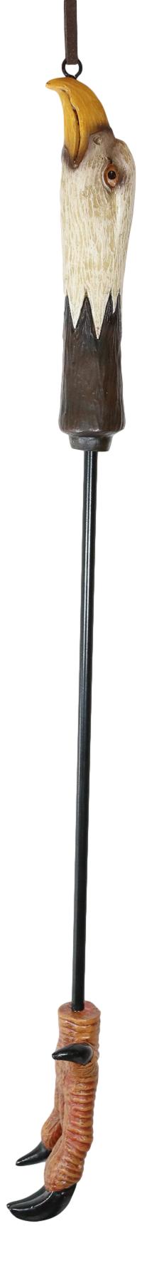 Bald Eagle Head Talons Long Reach Hand Back Scratcher Wall Hanging Figurine 19"L