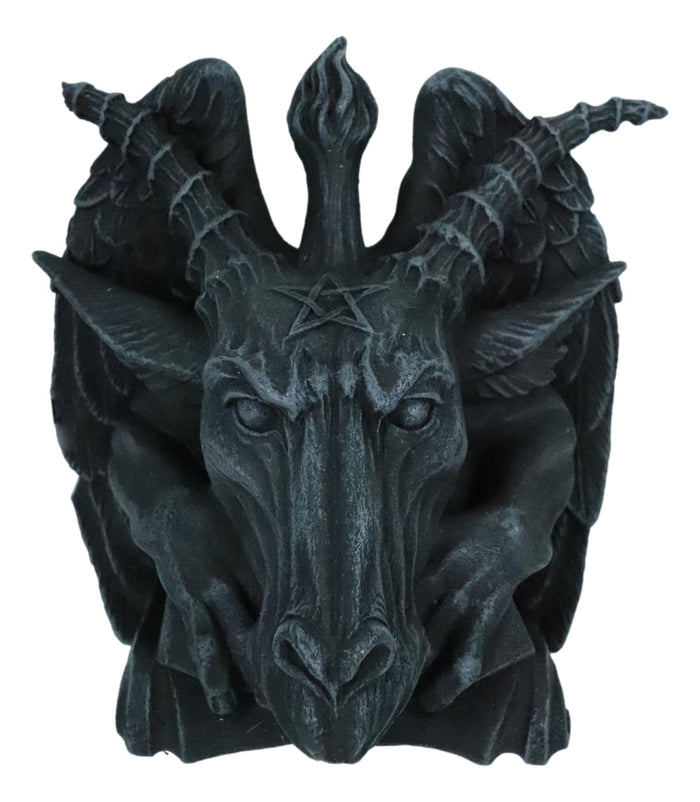 Baphomet Sabbatic Goat Pentagram Sigil Gargoyle Small Wall Sconce Lamp