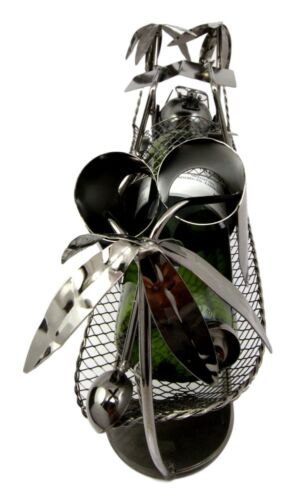 Beach Guy Surfer Relaxing On Hammock Hand Made Metal Wine Bottle Holder Caddy