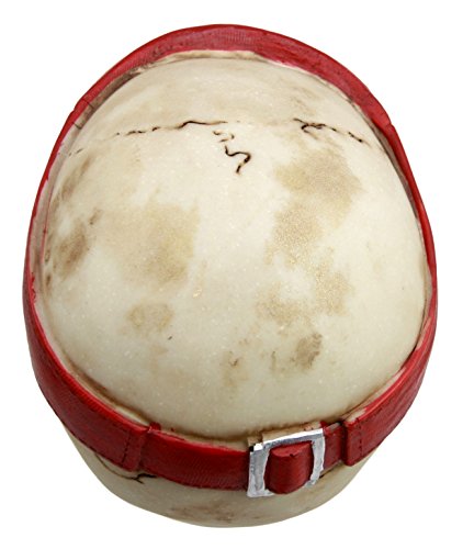 Beach Volleyball Professional Player Skull With Red Visor Cap Decor Figurine