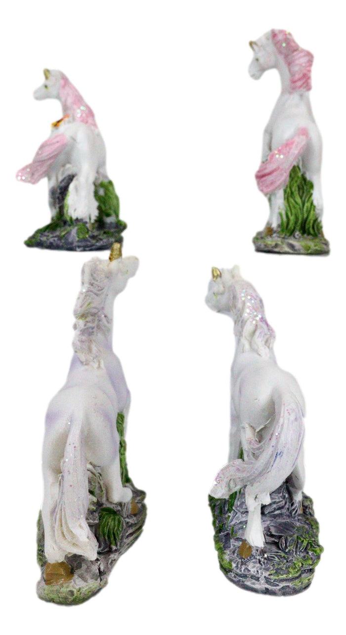 Beautiful Rare Mythical Legendary Unicorn Miniature Figurine Collectible Set