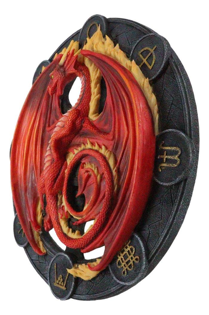 Beltane Drake Ember Flame Wheel Of The Year Sabbats Of The Dragon Wall Decor
