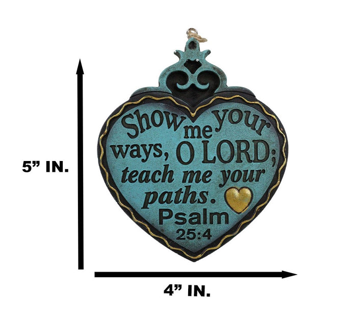 Bible Verses Christian Fish Ichthys Angel Heart Wall Or Tree Ornaments Set Of 3