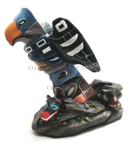 Bird Totem Spirit Ojibwe Tribal Pole Family Lineage Wine Bottle Holder Figurine