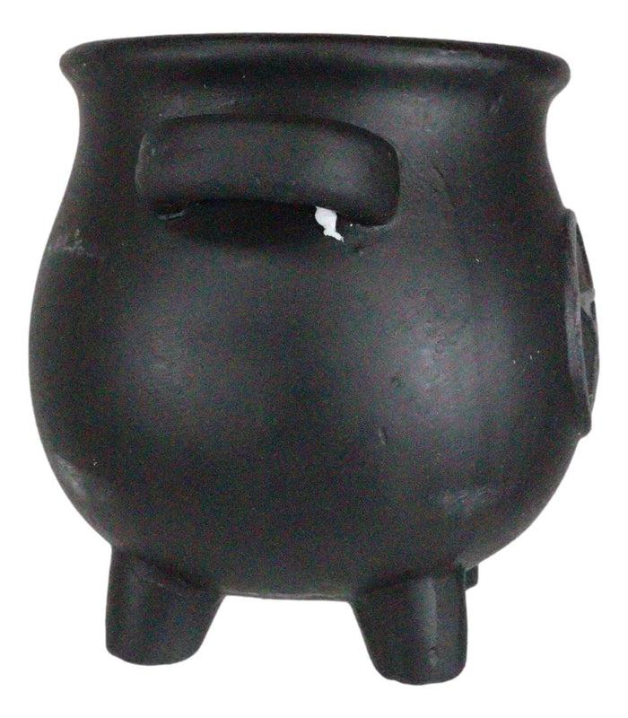 Black Pentagram Cauldron Terracotta Succulent Plant Planter Pot Or Pen Holder