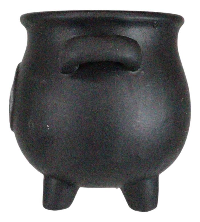 Black Pentagram Cauldron Terracotta Succulent Plant Planter Pot Or Pen Holder