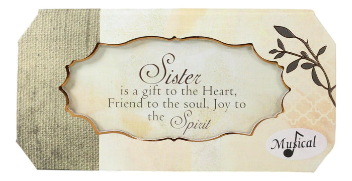 Blessings Memories Love Joy Sister Is A Gift To The Heart Musical Trinket Box