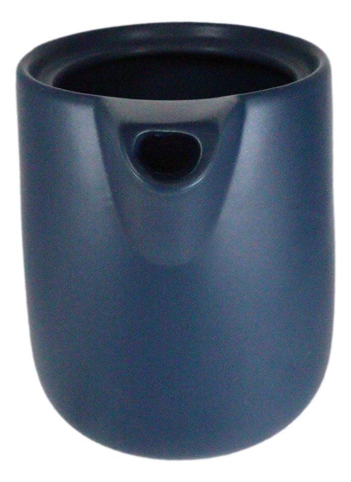Blue Porcelain Coffee Maker Carafe Pot With Pour Over Dripper Filter Cup Set