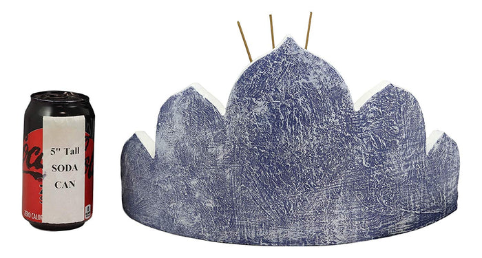 Blue White Tibetan Buddhism Altar Miniature Display With Lotus Incense Holder
