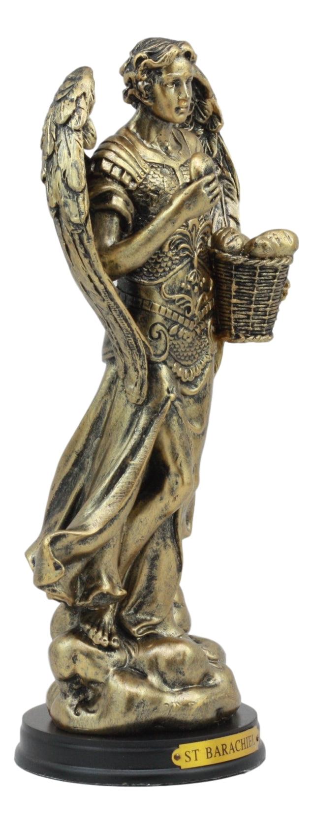 Byzantine Catholic Church Archangel Saint Barachiel Statue 8"H God's Provision