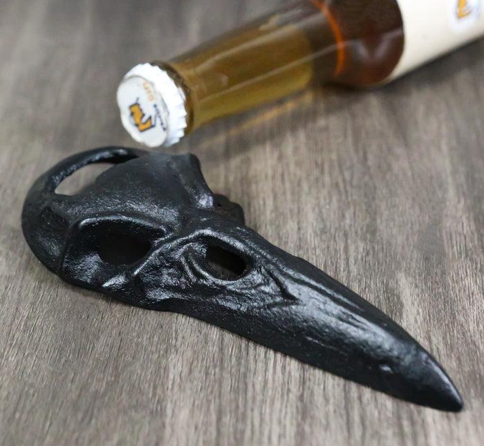 Cast Iron Black Harbinger Of Doom Raven Crow Skull Hand Bottle Cap Opener Cast Iron Black Harbinger Of Doom Raven Crow Skull Hand Bottle Cap Opener