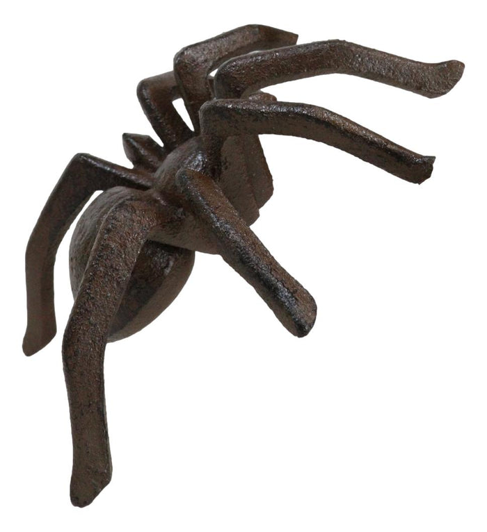 Cast Iron Bronze Finished Arachnid Spider Metal Wall Or Desktop Decor Sculpture