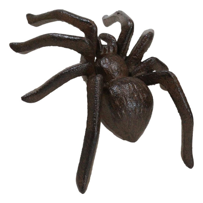 Cast Iron Bronze Finished Arachnid Spider Metal Wall Or Desktop Decor Sculpture