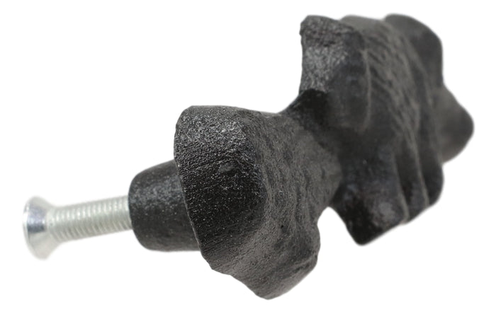 Cast Iron Rustic Western Black Bear Drawer Cabinet Door Pulls Hardware 6 Pack