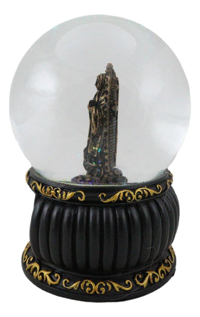 Catholic Our Lady Of Guadalupe Mother Mary Blessed Virgin Water Globe Figurine