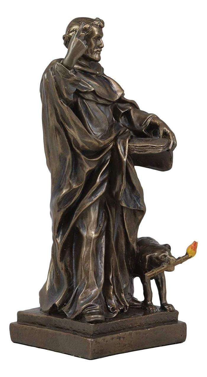 Catholic Priest Saint Dominic Of Osma With Hound Dog Statue Patron Of Astronomy