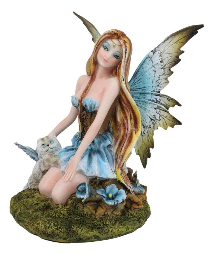 Celestial Nova Starlight Tribal Fairy FAE With Pixie Cat Home Decor Figurine