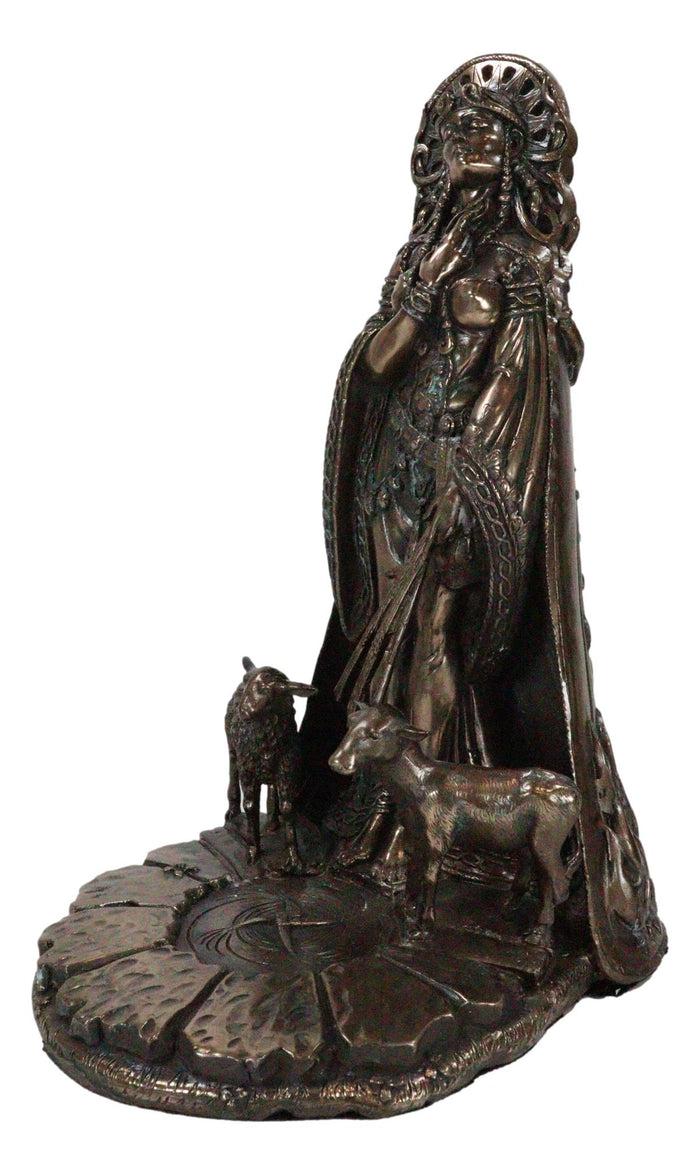 Celtic Goddess Of Fire Brigid Statue Patroness Of Hope Poetry Livestock Healing