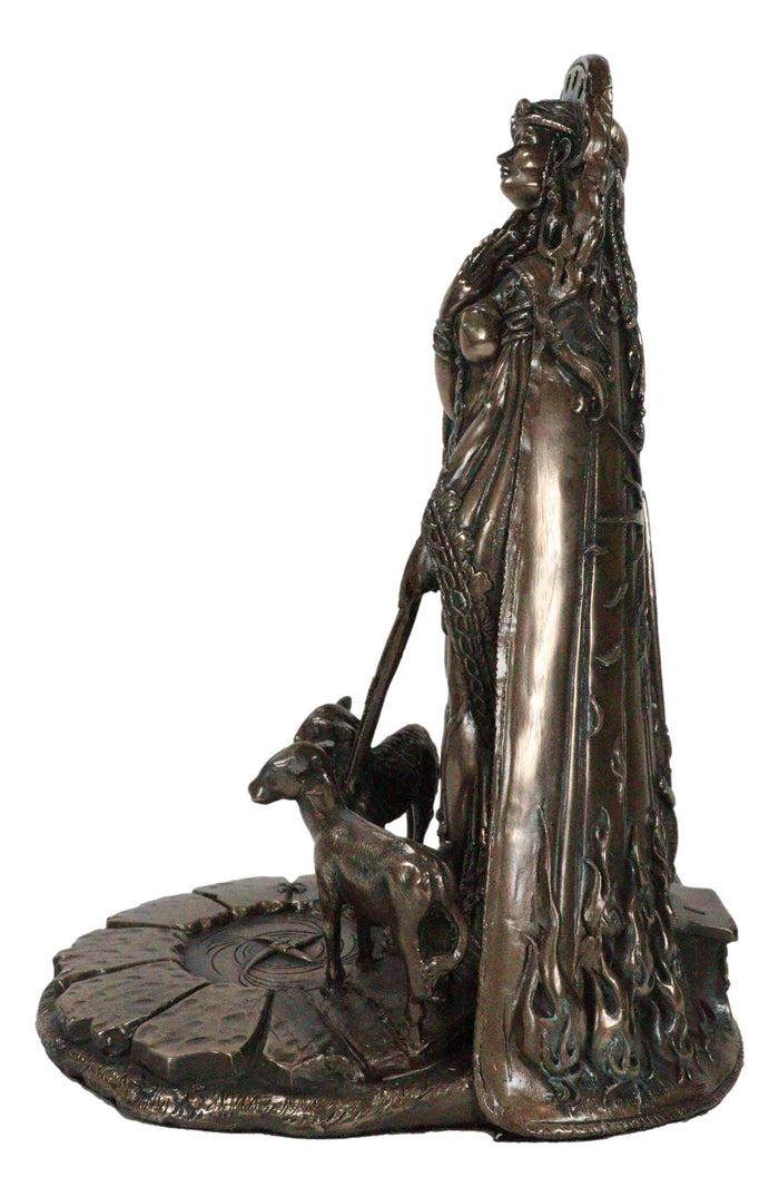 Celtic Goddess Of Fire Brigid Statue Patroness Of Hope Poetry Livestock Healing